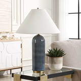 Mayetta Deep Blue Table Lamp thumbnail 3