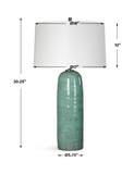 Andale Crackled Teal Table Lamp thumbnail 4