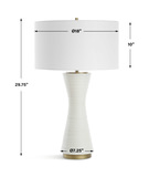 Ridgeline Matte White Table Lamp thumbnail 4
