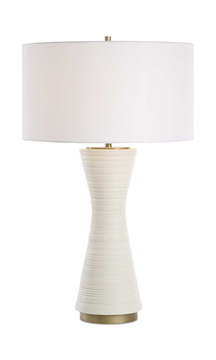 Ridgeline Matte White Table Lamp