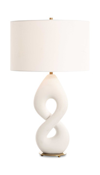 Meridian Ivory Stone Table Lamp