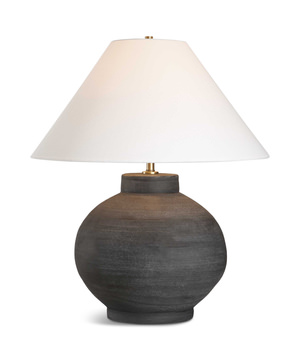 Tramore Rustic Charcoal Table Lamp