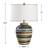 Judarn Blue Brown Table Lamp thumbnail 2