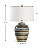 Judarn Blue Brown Table Lamp thumbnail 2
