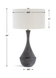 Helston Dark Charcoal Table Lamp thumbnail 4