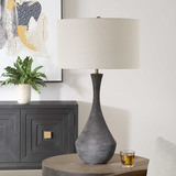 Helston Dark Charcoal Table Lamp thumbnail 8