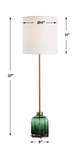 Lois Green Glass Buffet Lamp thumbnail 3