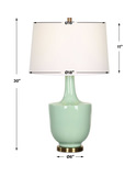 Kyla Mint Green Table Lamp thumbnail 4