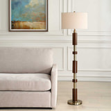 Stacked Wooden Floor Lamp thumbnail 6