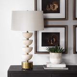 Hemisphere Travertine Table Lamp thumbnail 8