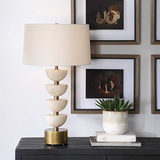 Hemisphere Travertine Table Lamp thumbnail 7