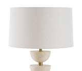 Hemisphere Travertine Table Lamp thumbnail 6