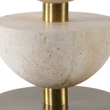 Hemisphere Travertine Table Lamp thumbnail 3