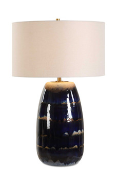 Orleans Blue Glaze Table Lamp