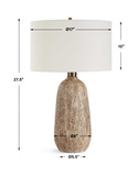 Napier Earthy Brown Table Lamp thumbnail 4