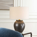Hawkins Bronze Ribbed Table Lamp thumbnail 2