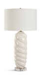 Anneli White Swirl Table Lamp thumbnail 3