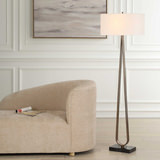 Galloway Minimalist Bronze Floor Lamp thumbnail 2