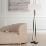 Galloway Minimalist Bronze Floor Lamp thumbnail 3