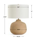 Cline Terracotta Table Lamp thumbnail 2