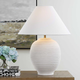 Rocio Ceramic White Table Lamp thumbnail 4