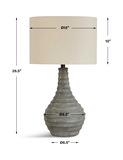 Stratum Rustic Outdoor Table Lamp thumbnail 3