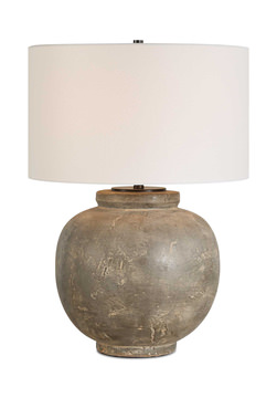 Rock Of Ages Rust Brown Table Lamp