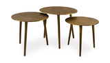 Kasai Gold Coffee Tables Set/3 thumbnail 1