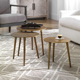 Kasai Gold Coffee Tables Set/3 thumbnail 2
