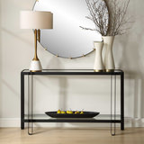 Shadow Black Iron Console Table thumbnail 7