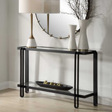 Shadow Black Iron Console Table thumbnail 8