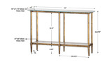 Elenio Glass Console Table thumbnail 4
