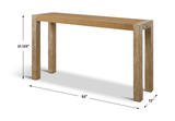 Bentley Grasscloth Console Table thumbnail 3