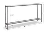 Hayley Silver Console Table thumbnail 2