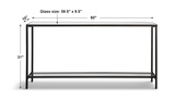 Hayley Black Console Table thumbnail 3