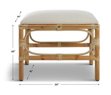 Laguna Small White Bench thumbnail 5