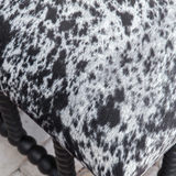 Rancho Faux Cow Hide Small Bench thumbnail 7