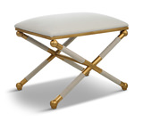 Socialite White Small Bench thumbnail 1