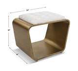 Hoop Small Gold Bench thumbnail 3