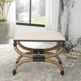 Icaria Upholstered Small Bench thumbnail 8