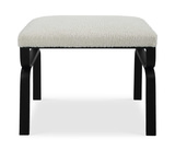 Diverge White Shearling Small Bench thumbnail 1