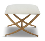 Expedition White Fabric Small Bench thumbnail 1