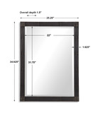 Gower Aged Black Vanity Mirror thumbnail 3