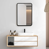 Croften Black Vanity Mirror thumbnail 7