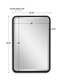 Croften Black Vanity Mirror thumbnail 4