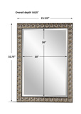 Silvio Tiled Vanity Mirror thumbnail 4