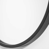 Varina Minimalist Black Oval Mirror thumbnail 3