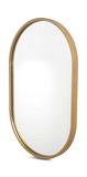 Varina Minimalist Gold Oval Mirror thumbnail 3