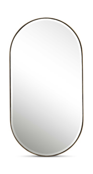 Lago Oval Gold Mirror