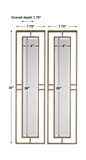 Rutledge Gold Mirrors Set/2 thumbnail 3